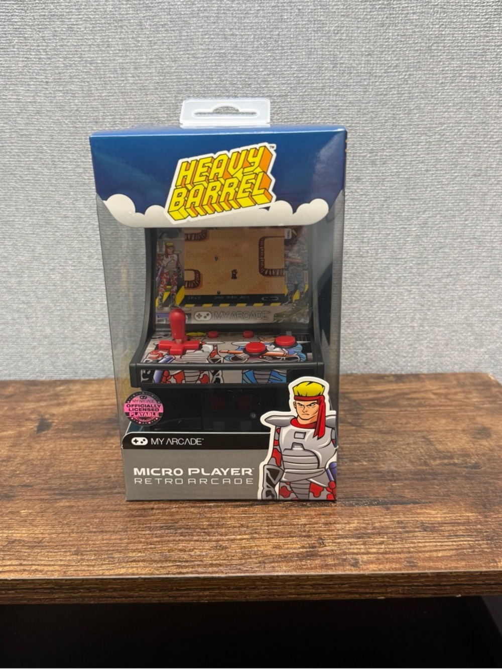 Arcade Heavy Barrel Box Art with Yellow and Black Accents